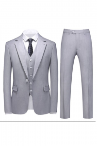 MR10-BEIGESM-GREY (PRE-ORDER) Men Suit Rental Malaysia Kuala Lumpur Selangor Petaling Jaya