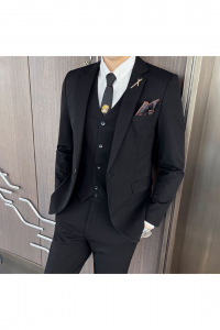 YT01-GRYDK Black Preorder 1a Tuxedo Rental Sale Purchase Ready made Malaysia Kuala Lumpur Selangor
