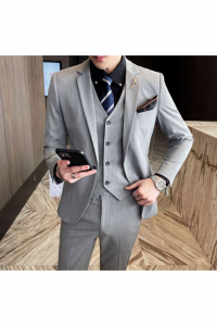 YT05-GRYYLT Grey Light Tuxedo Rental Sale Purchase Ready made Malaysia Kuala Lumpur Selangor
