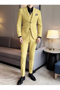 MR47-YELLMUSPAS-2XL Yellow Mustard (2) Formal Men suit Rental Malaysia
