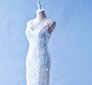408W04 LL Illusioned neckline Strapless Trumpet Top Malaysia Wedding Dress Designer Rental