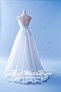 508W01 TY Strap V neck Low Back zip organza back Wedding Dress Designer Malaysia