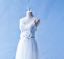 601W09 LY Illusion Neck Column Top Malaysia Wedding Dress Designer Rental