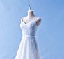 412W14 XJ Off shoulder A line sequins Top Malaysia Wedding Dress Designer Rental