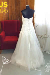 401WL002 UK14 Plus Size MM A Line Lace Floor Length Wedding Gown Rental Malaysia Kuala Lumpur Petaling Jaya Custom Make b