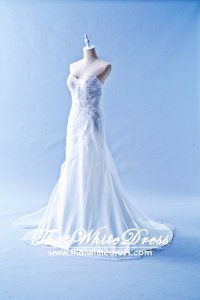 607HFW01 HF Sweet Heart pleated A line Wedding Dress Designer Malaysia