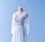608LL05 LL Lilian Long Sleeves Berta Bride Silk Chiffon Top Malaysia Wedding Dress Designer Rental