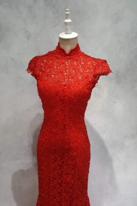 Evening Dress 503Ev04 IS Red Oriental Cheongsam 18 Oriental Qipao Malaysia rental