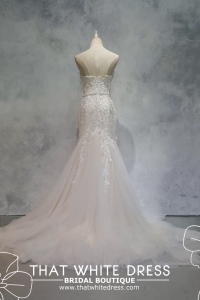 219YA01W02 Karlie Sweet heart mermaid baroque blush Petite Bride Malaysia, Gaun Kahwin Malaysia sewa, Church Wedding Malaysia, Beach Wedding Malaysia, Garden Wedding Malaysia, Crepe Wedding Dress Rental Kuala Lumpur, Satin Wedding Dress Rental Kuala Lumpu
