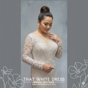 221MB02WL01 Deana LS Baroque Sophia trumpet Plus Size Bride Malaysia, Bridal Dress Rental Malay Kuala Lumpur Rental, Bride Engagement Dress Rental Malaysia