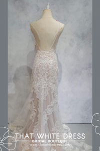 224ML03W01 Aurora Spag straps bohemian full lace wedding gown near me Petaling Jaya Malaysia
