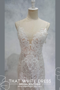 224ML03W01 Aurora Spag straps bohemian full lace wedding gown near me Petaling Jaya Malaysia