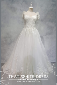 224ML03WL02 Hesley PLUS Cap Sleeves A line Lace Pengantin Besar Malaysia Sewa Gaun